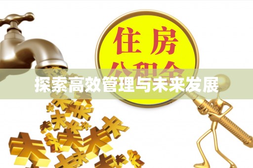 开封探索高效管理与未来发展