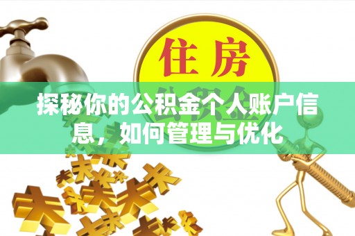 开封探秘你的公积金个人账户信息，如何管理与优化