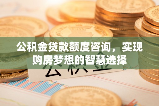 开封公积金贷款额度咨询，实现购房梦想的智慧选择
